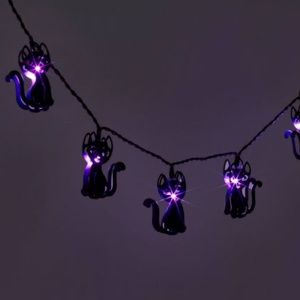 NEW 10ct LED Cat Halloween Metal String Lights - Hyde & EEK! Boutique™